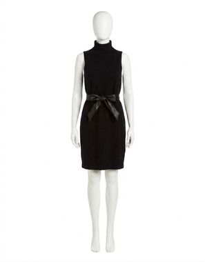 NEW DREW cosette double cashmere dress in black